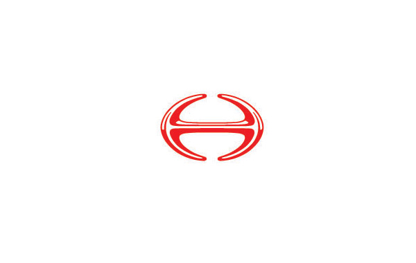 H字母LOGO設(shè)計分享：H上部分和下部分圓滑處理，最終變形成為圓形！