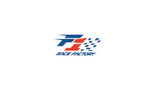 F1方程式賽車標(biāo)志，紅藍(lán)色彩鮮明對(duì)比RACEFACTORY