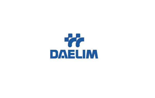 DAELIM藍(lán)色大氣的醫(yī)院LOGO設(shè)計(jì)，兩個(gè)+號(hào)抽象為兩個(gè)人物的創(chuàng)意