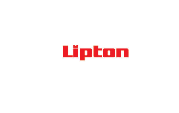 Lipton品牌公司LOGO設(shè)計欣賞：運用紅色的品牌字母為標志主體，在I字母上做微小變化