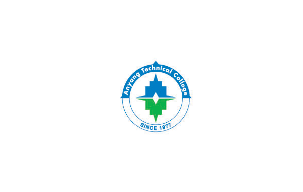 韓國(guó)安陽(yáng)科技大學(xué)logo設(shè)計(jì)，logo以特有的建筑形象為設(shè)計(jì)素材