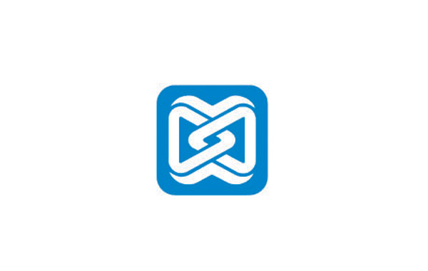 企業(yè)logo設計：兩個三角形相互環(huán)繞在一起