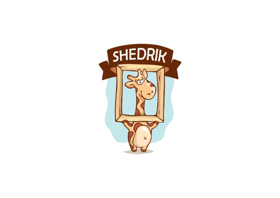 SHEDRIK企業(yè)LOGO設(shè)計采用了長頸鹿創(chuàng)意