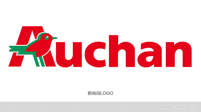 Auchan與小鳥的創(chuàng)意結(jié)合做的公司LOGO設(shè)計