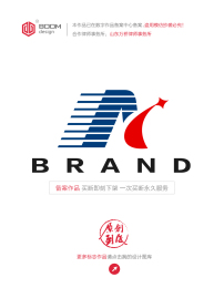 BRAND品牌公司以A字母創(chuàng)意的LOGO設(shè)計