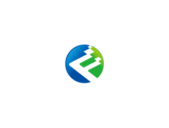 F字母與圓形相減的LOGO設(shè)計