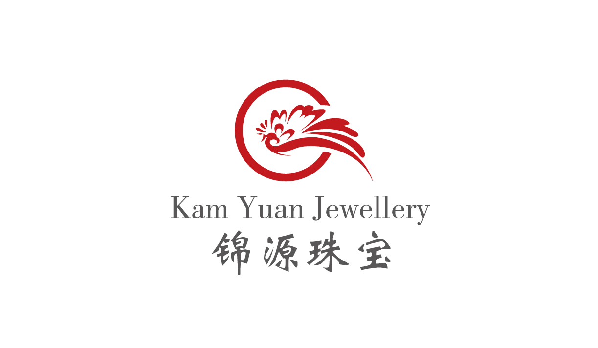 錦源珠寶LOGO設(shè)計(jì)采用了鳳凰的創(chuàng)意，抽象的云彩與鳳凰構(gòu)成。