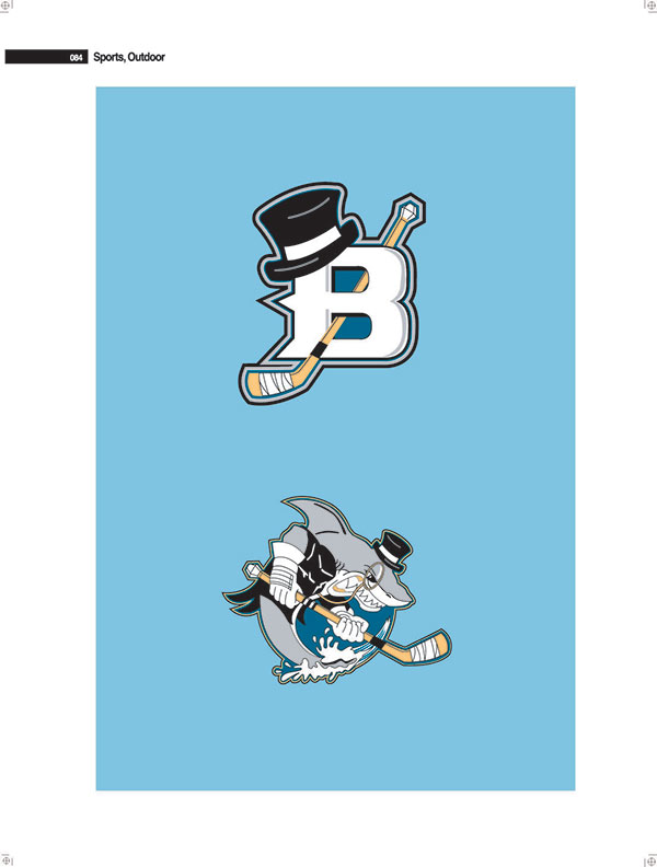 B字母與帽子結(jié)合在一起的球運動LOGO設(shè)計