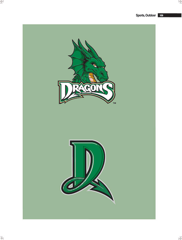 Dragons恐龍頭像LOGO設(shè)計(jì)