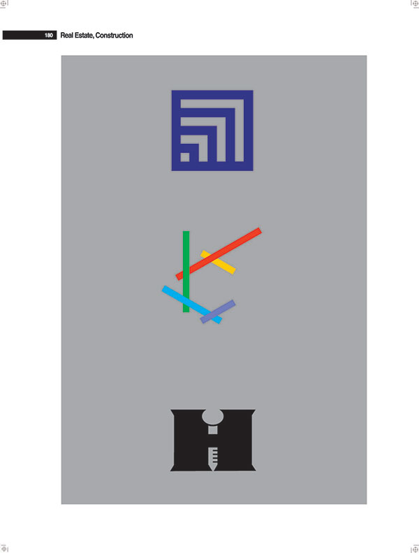 四個(gè)漸漸放大的正方形組成的公司LOGO設(shè)計(jì)