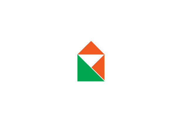 由3個多邊形組成的企業(yè)LOGO設(shè)計