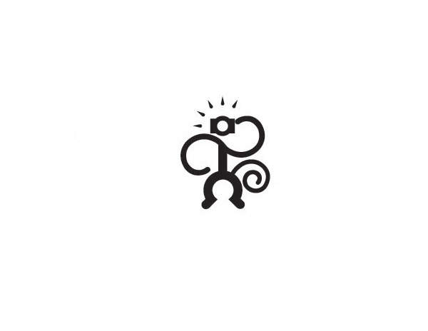 黑色的猴子品牌LOGO設(shè)計(jì)