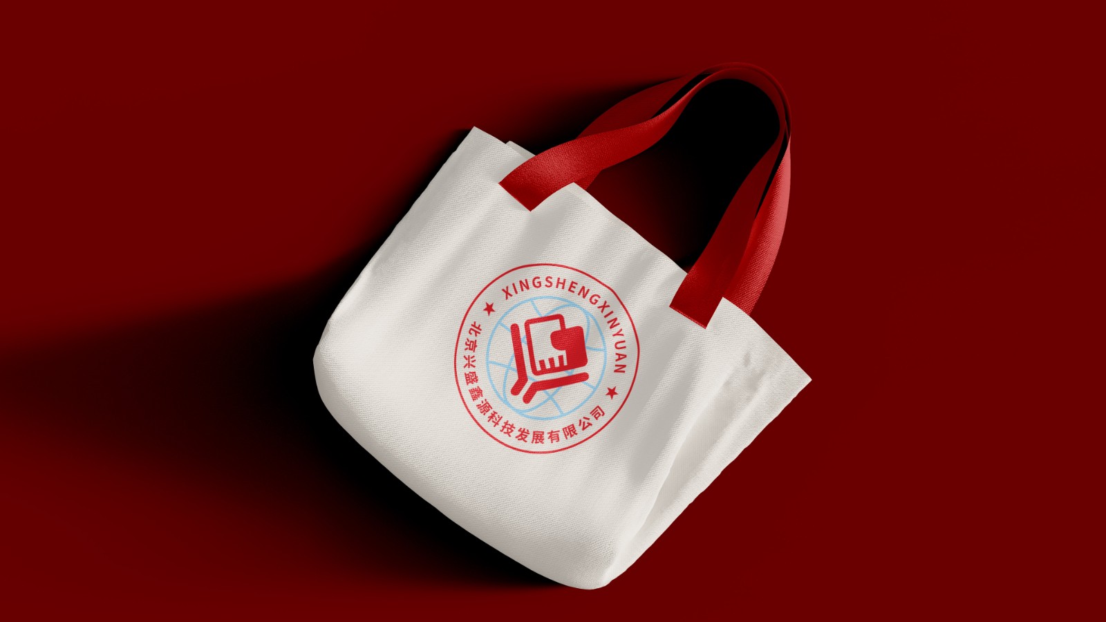 北京興盛鑫源科技發(fā)展有限公司LOGO設計手提袋效果