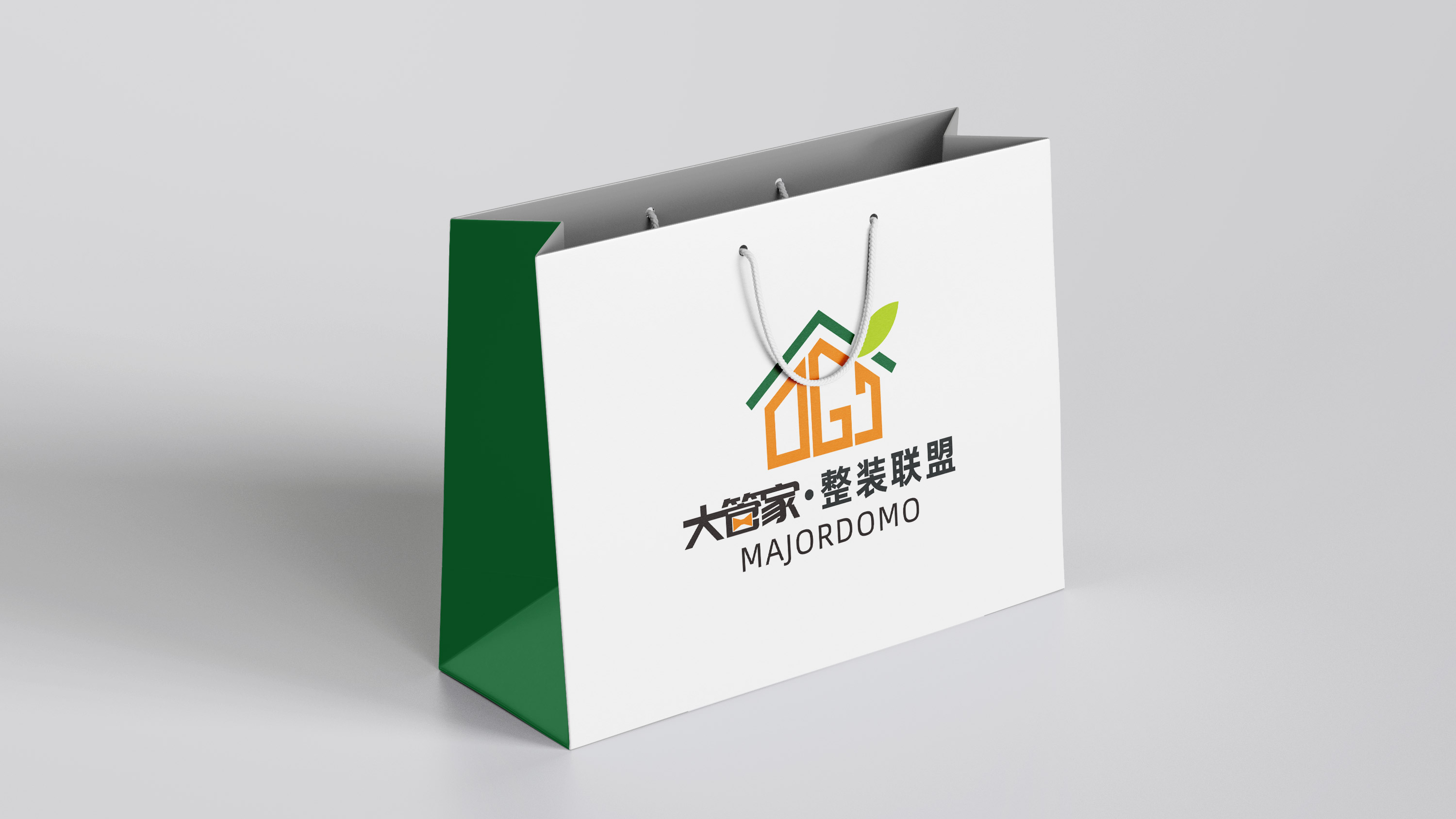 大管家整裝聯(lián)盟LOGO設計手提紙袋
