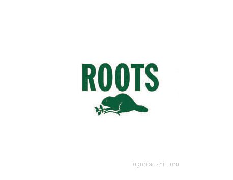 ROOTS動(dòng)物吃樹(shù)葉的標(biāo)志圖案