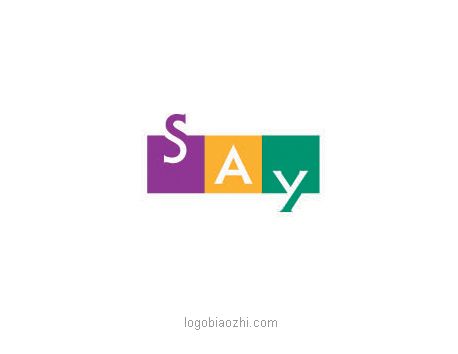 SAY用三種不同顏色的色塊