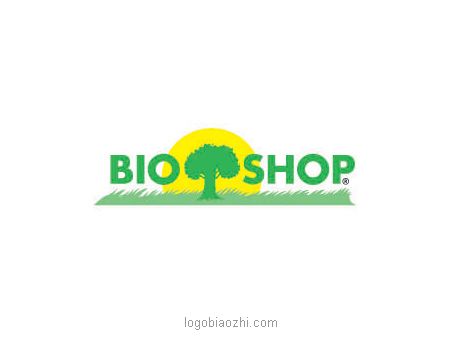 BIOSHOP與綠色大樹(shù)和太陽(yáng)