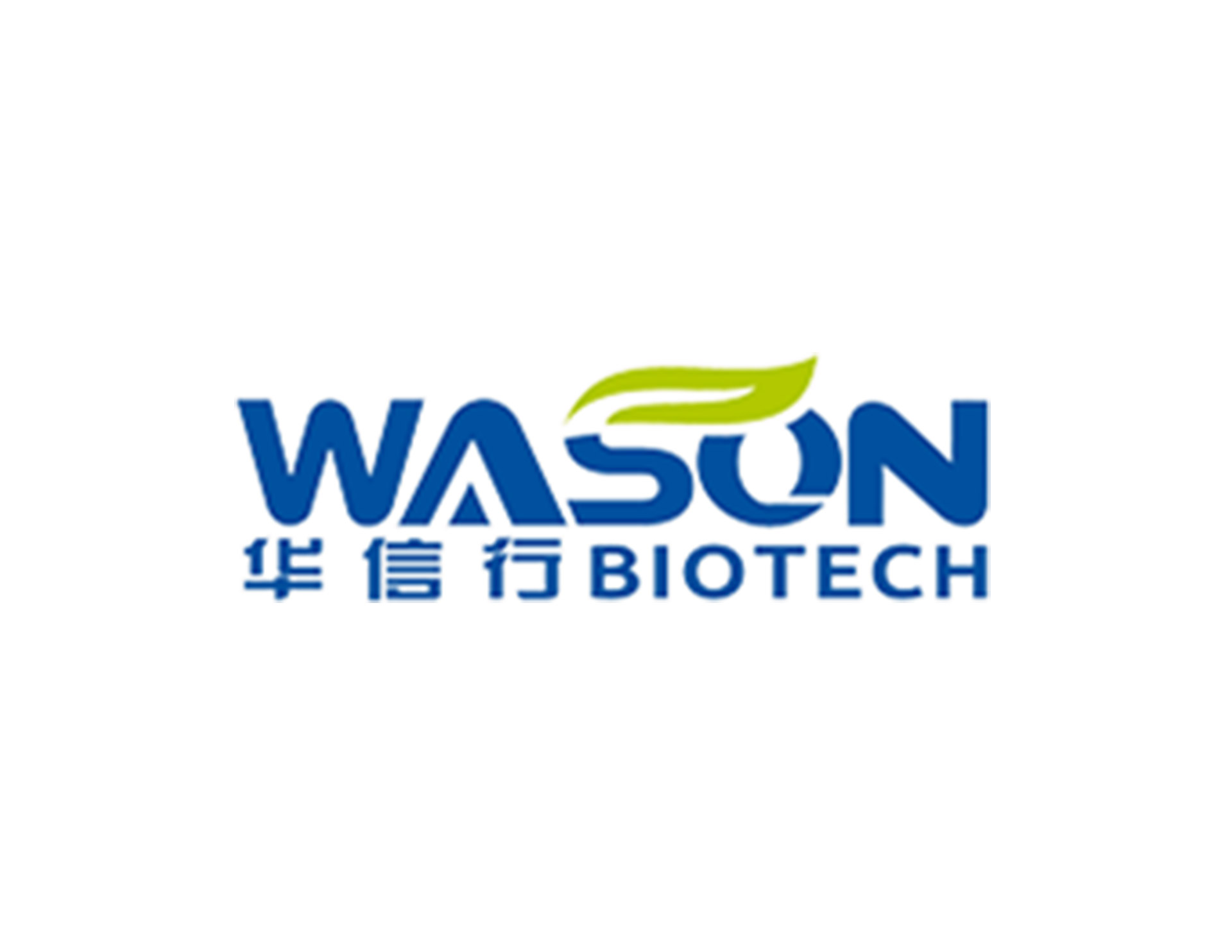華信行生物科技公司創(chuàng)意設(shè)計是以wasono 在s字母上用綠葉結(jié)合
