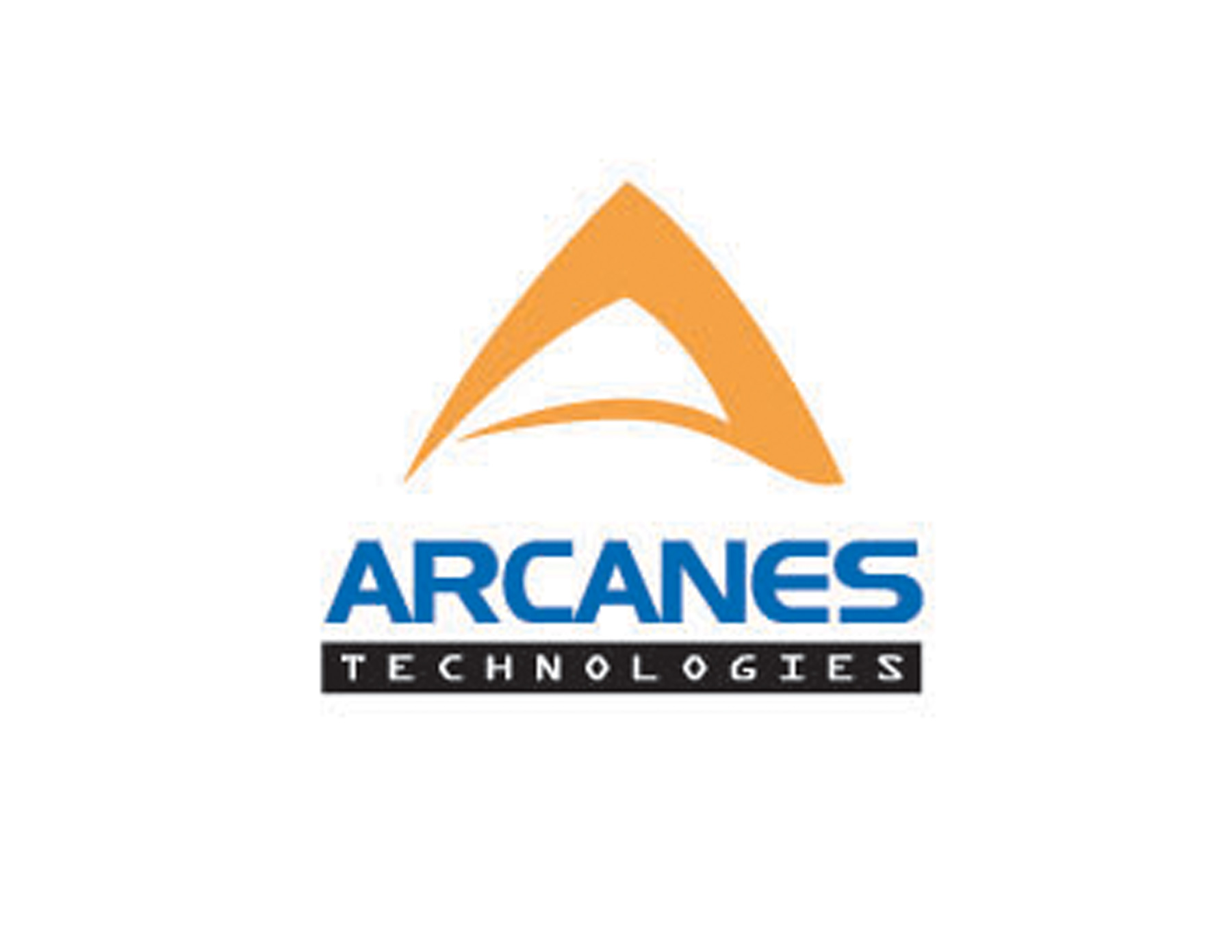 ARCANES投資公司logo創(chuàng)意以金色的A字母為主體圖案，配合品牌全稱簡潔易記。