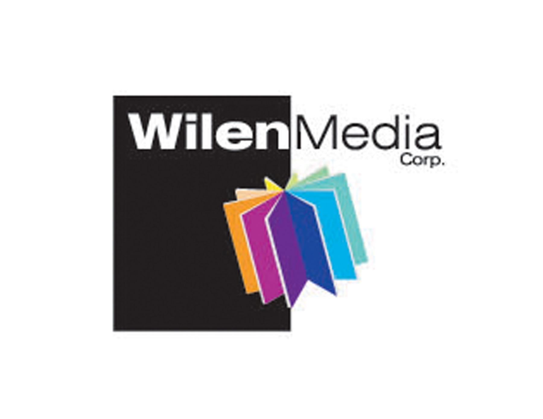 WilenMedia傳媒公司LOGO設(shè)計(jì)以黑色與彩色立體元素形成鮮明的對(duì)比。